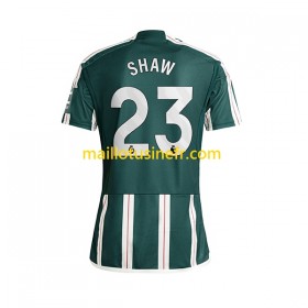 Maillot de Foot Manchester United Luke Shaw 23 Extérieur 2023-24